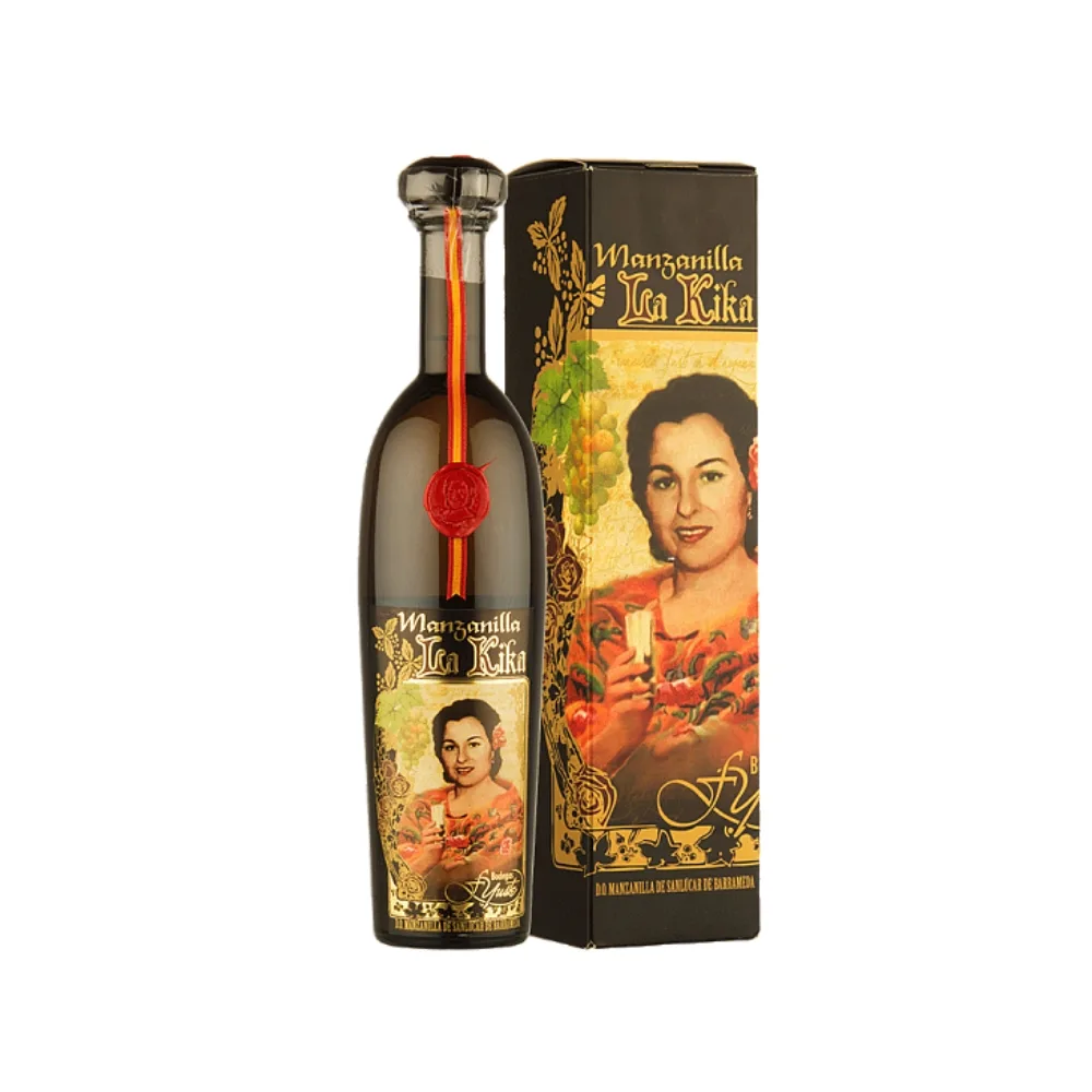 Estuche Vino Manzanilla La Kika 37,5cl